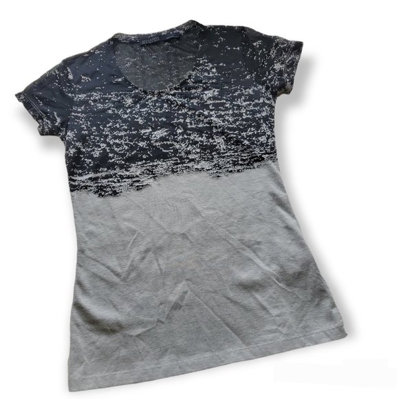 𝅺ALLSAINTS Briar Kique black grey short sleeves tee-size 4 - Picture 3 of 8